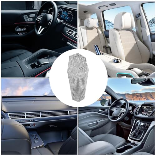 Mini papelera de coche brillante con pedrería ideal para regalar 4