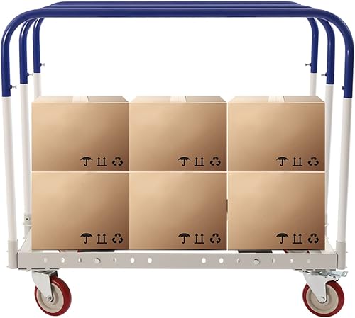 Miniatura 4 de Camión de panel de acero con ruedas giratorias carrito de panel de marco de acero capacidad de carga de 1500 libras 35 pulgadas de largo x 20