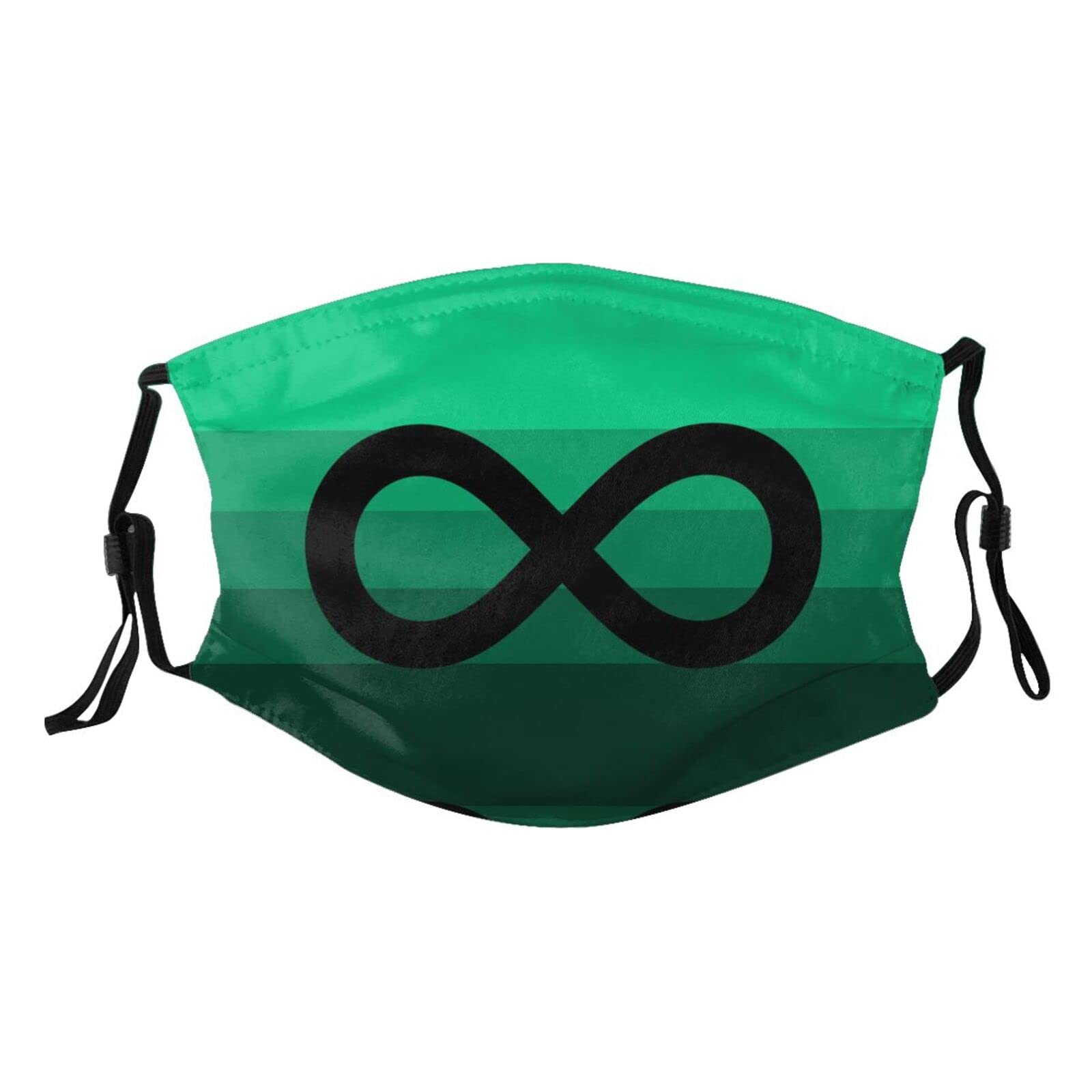 Mlm Pride Flag Mask Protect Respiratory System Breathe with Peace of Mind Black