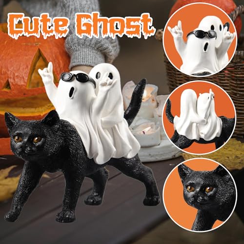 MAYIPLAY Ghost Decor Halloween Decorations Indoor Black Cat Spooky Gifts for Women - image 4