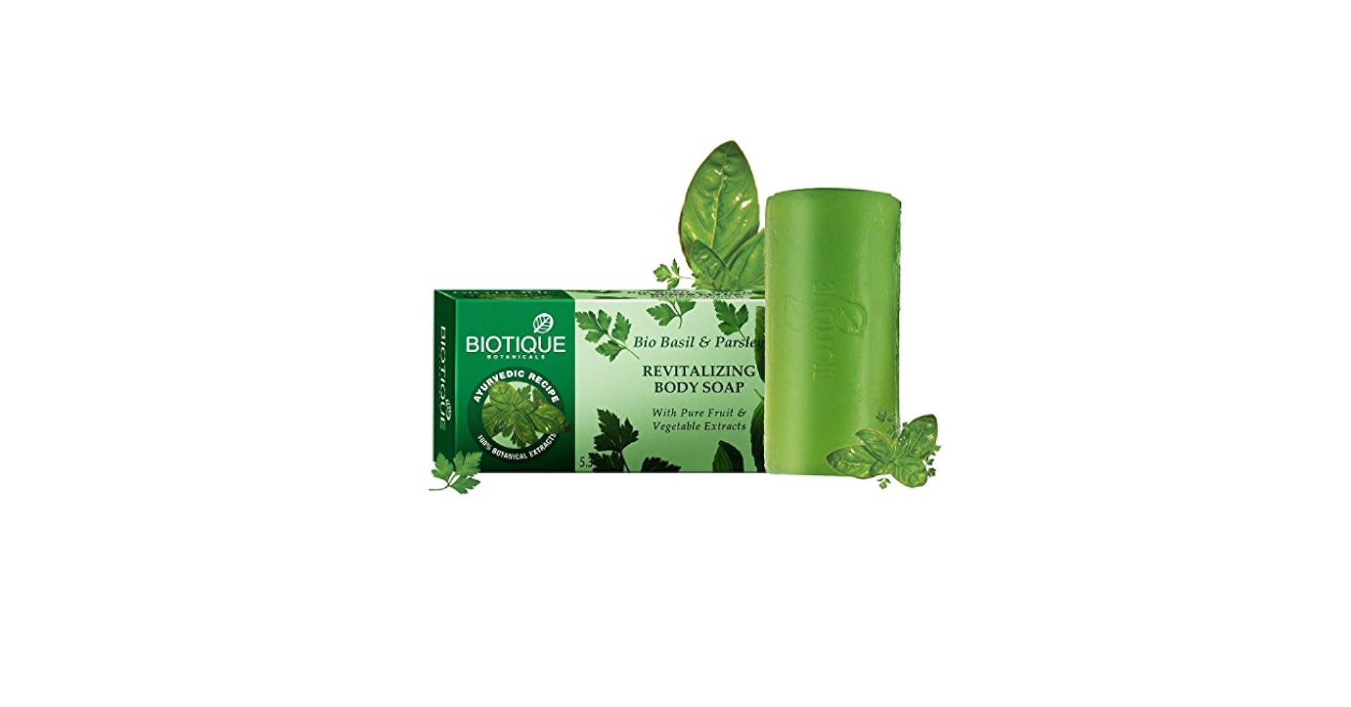 Biotique basil and parsley soap 150g×10 BASIL & PARSLEY Revitalizing Bathing Bar