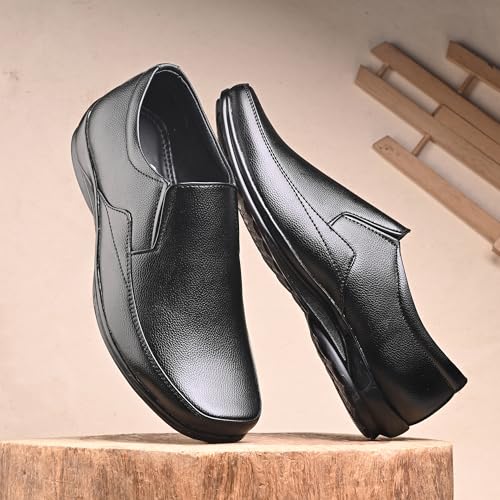 Image of Centrino Men's Formal Shoe | Cushioned Insole Comfortable Shoes | Trendy & Classic Design | Durable TPR Sole Footwear (8112)