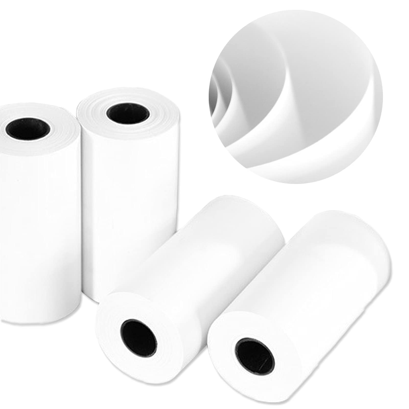 12 rolek papieru termicznego 57 x 30 mm, idealnie nadaje się do PeriPage PAPERANG P1/P1S/P2/P2S mini drukarka do telefonów komórkowych, drukarka fotograficzna BT, drukarka termiczna z etykietami