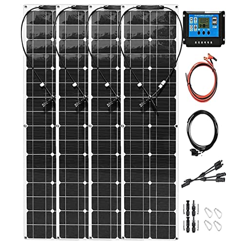 【 Materiale Premium 】Il pannello solare può essere piegato fino a un arco di 30 gradi. Questo pannello solare può soddisfare un'ampia gamma di applicazioni in cui non è possibile installare pannelli standard. I pannelli solari sono ottimi per camper, barche o piccoli spazi o aree affollate dove i tradizionali modelli in vetro e alluminio spesso non sono disponibili.
