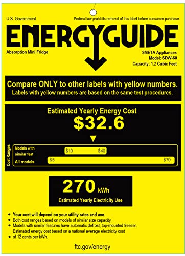 Smeta TSX-60B2E Compact Refrigerator Lockable thumb #8