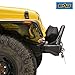 EAG Stubby Front Bumper with Winch Plate Steel Black Textured Fit for 87-06 Wrangler TJ YJ