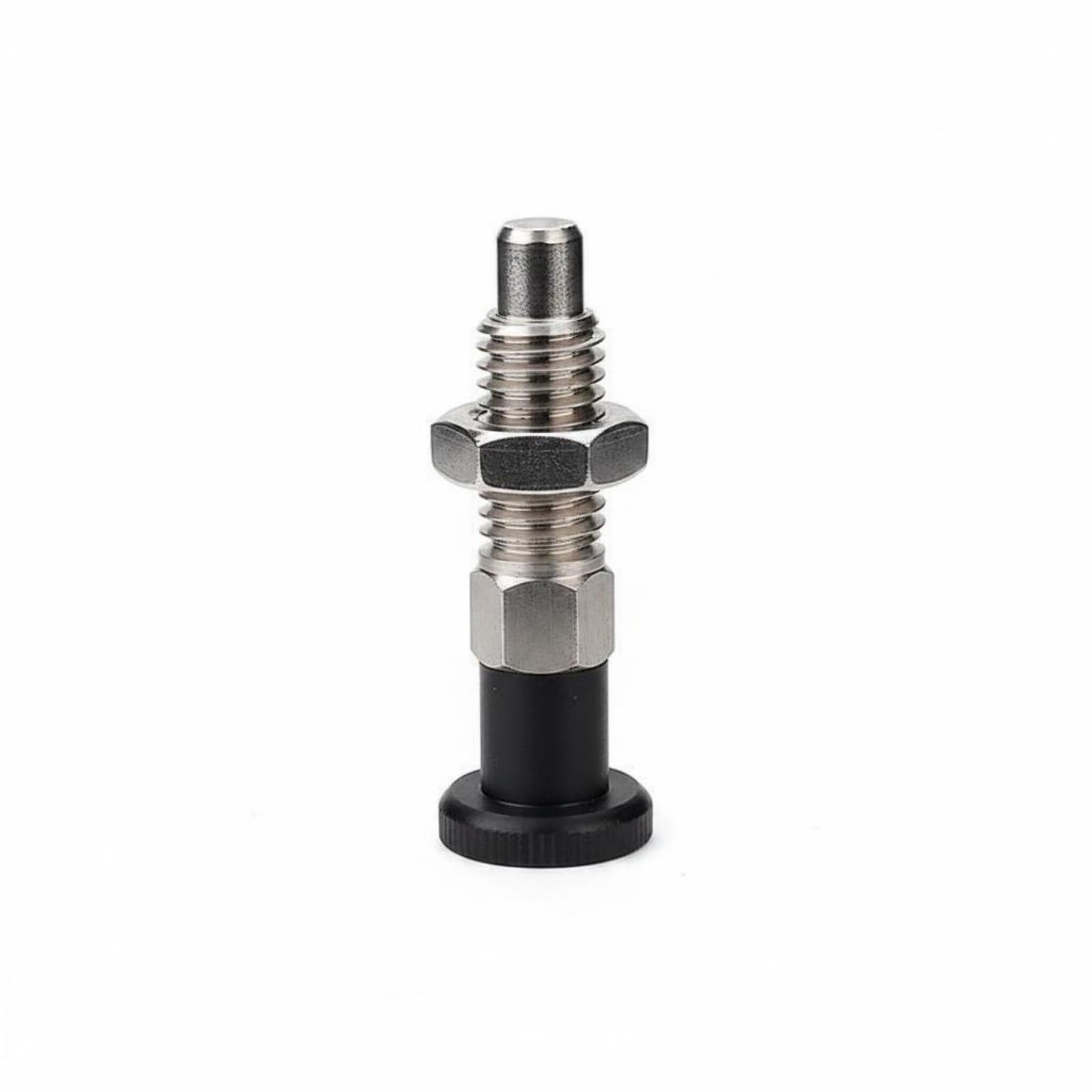 Compact Knob Plunger Precision Machined Indexing Plunger High Durability Coil Loaded Fastener Wear Resistant for Machinery, Fixtures, M10x1-5-6, Reset Ss Coarse-image-33