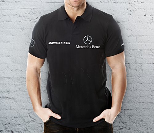 iz Amg Mercedes Adventure Polo t-Shirt, Polo t Shirt, Tshirt (Black, L)