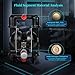 Pneumatic double diaphragm pump 2 inch inlet/outlet 172 gpm Aluminium fluid delivery pump for chemical and industrial waste oil fuel up to 120 psi aluminum alloy (QBY4-50Al)
