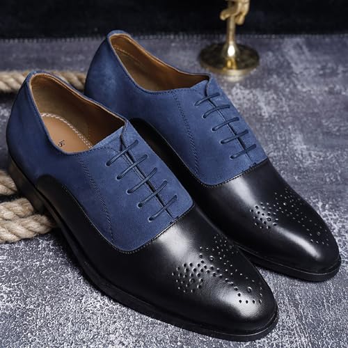 Image of LOUIS STITCH Men's Formal Shoes | Handcrafted European Leather Brogues | Lace-Up Style for Business, Formal (LSEUBGSU)