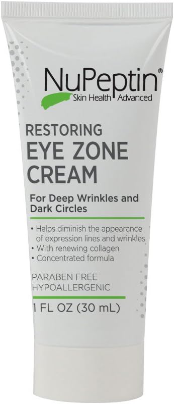 NuPeptin Restoring Eye Zone Cream anti aging cream to target crow’s feet, dark circles and puffiness around eyes