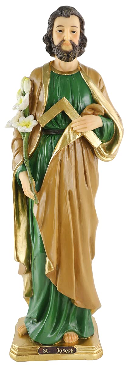 Amazon.co.jp: St Joseph 像 16インチ St Joseph The Worker 彫刻