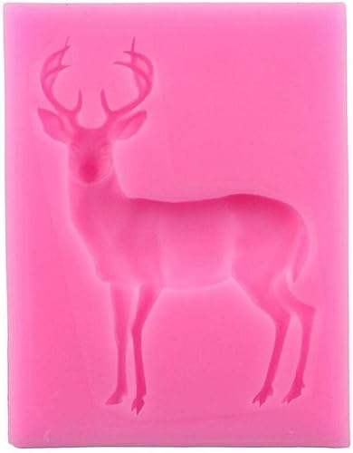 Miniatura 2 de Molde de silicona para ciervos, arcilla polimérica, caramelo, chocolate, molde para hornear, decoración de cupcakes, fondant, herramientas de