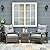Outsunny 3 Piece Patio Furniture Set, PE Rattan Wicker Storage Table and Chairs w/Tufted Cushions for Outdoor Garden, Backyard, Poolside, Balcony, Gray