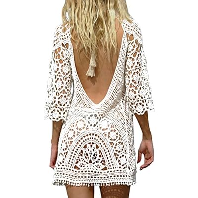 white crochet dress uk