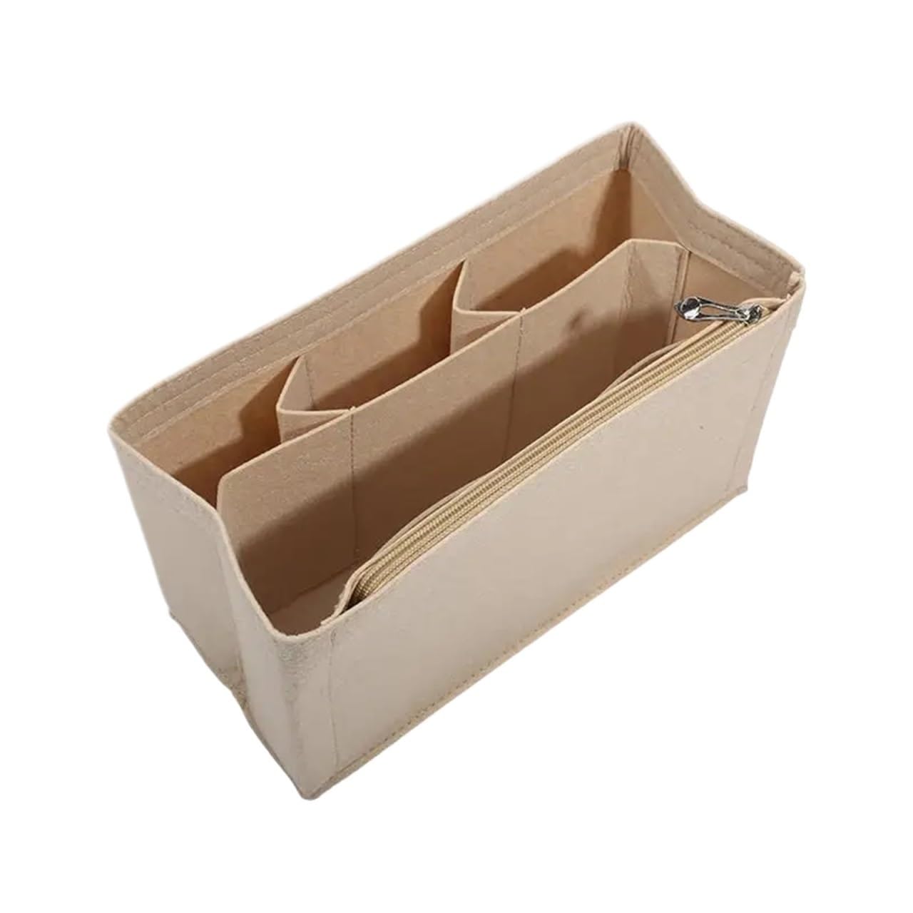 2 uds. Forro de fieltro, bolso organizador, mano, interno, partición bolsillo multicapa para Insertar Cartera