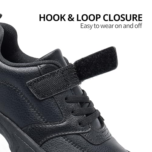 Unisex-Child Tennis Sneakers School Cheer Shoes for Boys Girls Non Slip Casual Uniform Dress Shoes for Little Kid/Big Kid3