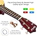 Everjoys Soprano Ukulele Beginner Pack-21 Inch w/Rainbow String Free Online Lesson Gig Bag Digital Tuner Pick All in One Kit