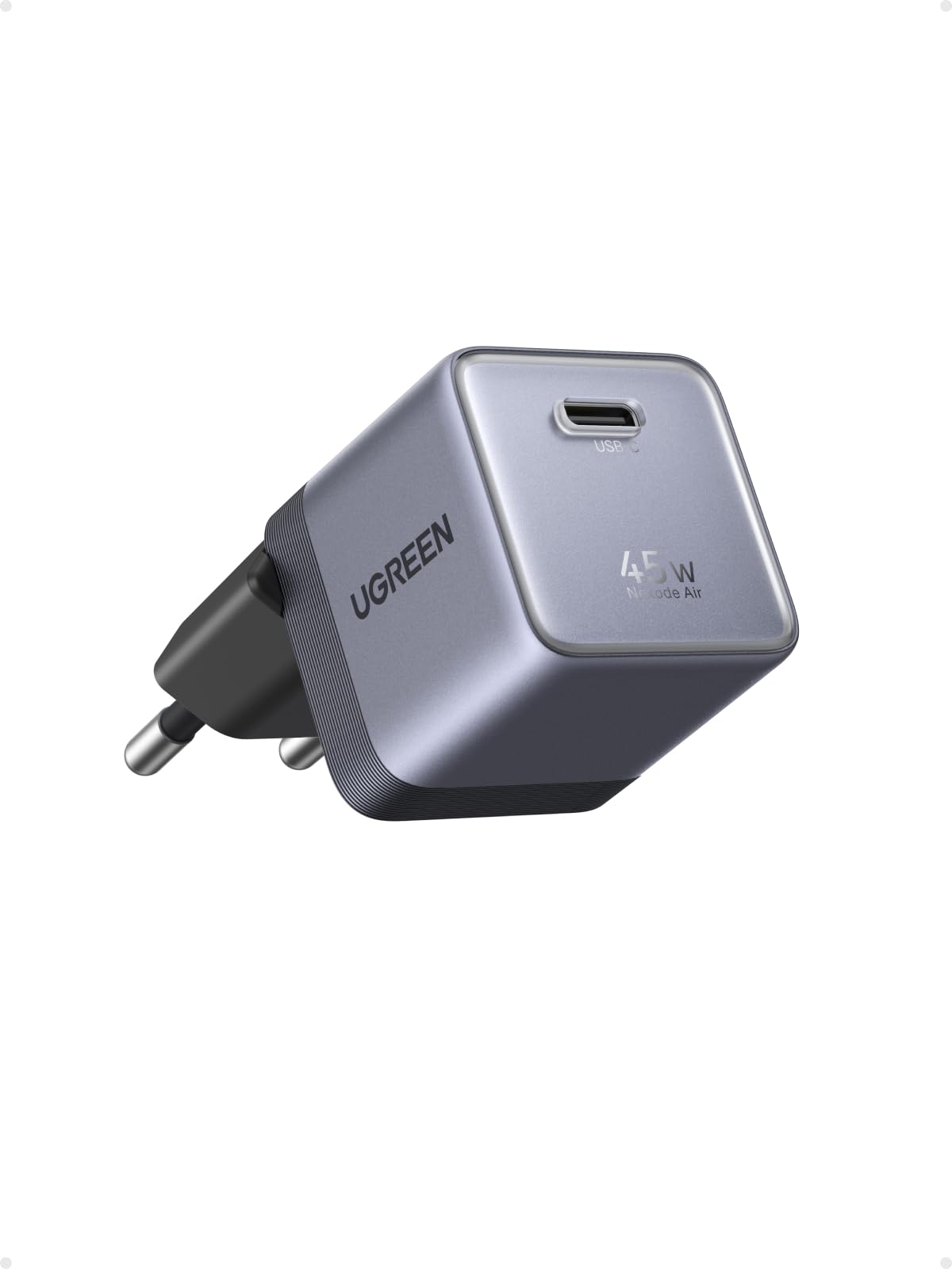 UGREEN Nexode 45W Mini USB C Ladegerät, kompakter Netzteil, GaNInfinity Schnellladegerät, Reiseladegerät für MacBook Air/Neo, iPhone 17 Pro Max/16/15, iPad Pro/Air, Galaxy S-A Serien