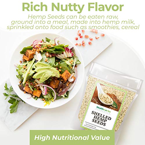 Healthworks Shelled/Hulled Hemp Seeds Canadian (32 Ounces / 2 Pound) | Premium & All-Natural | Contains Omega 3 & 6, Fiber and Protein | Packaging May Vary - Image 5