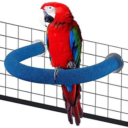 FinYii Parrot Perch, Natural Bird Cage Toys Supplies for Small Medium Birds