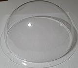 SUPREMETECH Acrylic Dome/Plastic Hemisphere - Clear - 12" Diameter, 3/4" Flange with Pre-Drilled Hol
