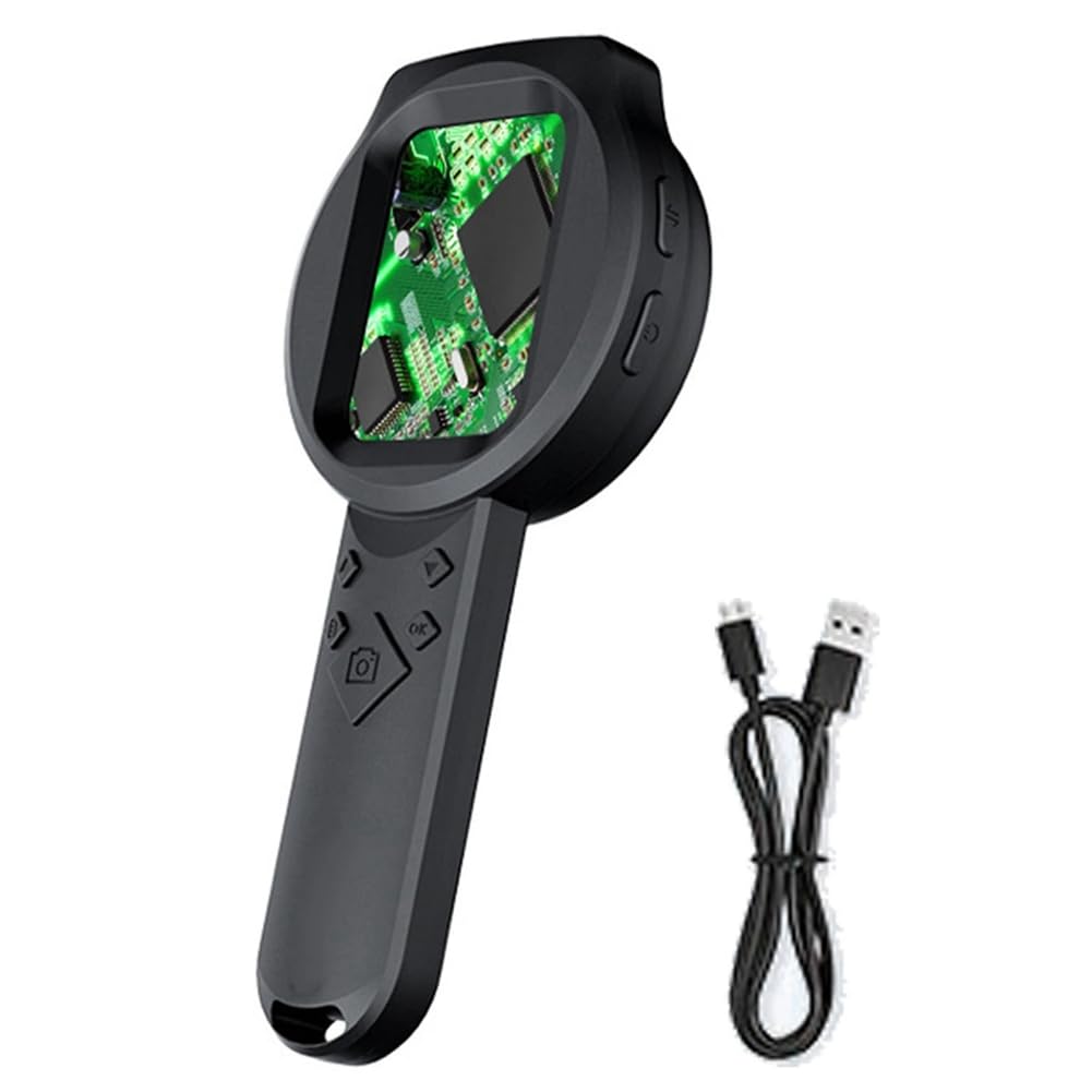 Lupa Digital Portátil con Pantalla IPS de 2,8 Pulgadas, 2 MP, 1000X, Luz, 4 Botones de Zoom, Microscopio Digital.