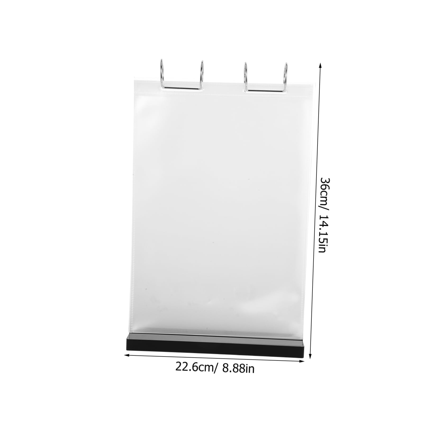 Expositor de Menús de Doble Cara Hecho de Acrílico Transparente para Cafeterías y Restaurantes Soporte para Fotos y Letreros de Menú Estante de Almacenamiento de Escritorio