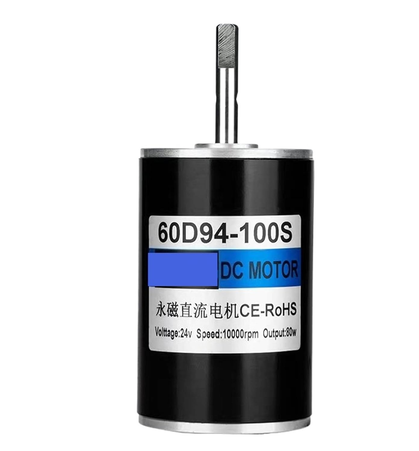 1pcs 12v24v DC high Speed Motor 10000 RPM Adjustable Forward and Reverse Rotation Small Motor up to 80w Motor(Motor x Bracket,24V 10000RPM)