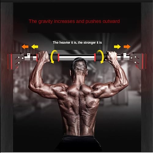 Miniatura 2 de Barras de entrenamiento ajustables de acero horizontal para puerta para el hogar, barra de deporte, entrenamiento, dominadas, entrenamiento de