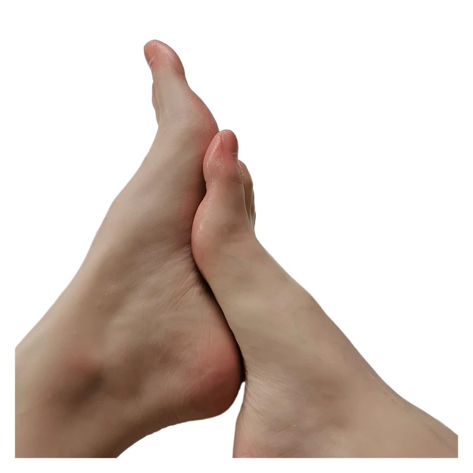 Moo di Piede in Silicone Falso Realistico può Vedere i vasi sanguigni Display for Unghie Tarsel Gomma Manicure plastica Femmina TGJ36C(Toes Bone,Left Foot)