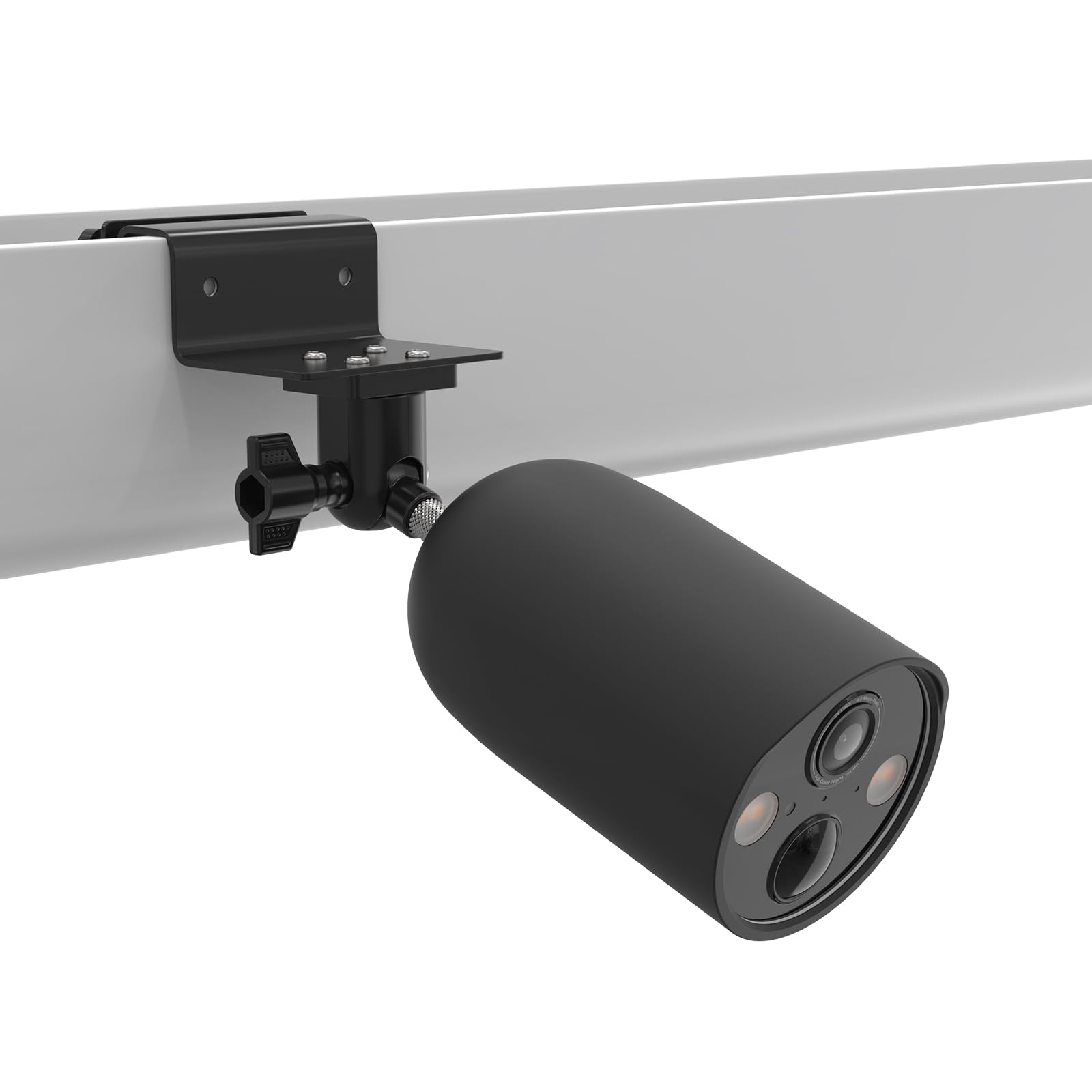 HOLACA Coque En Silicone + Support De Mât Compatible Avec TP-Link Tapo C425, étanche, Souple, Durable (appareil Photo Non Inclus), Coque En Silicone + Support, Noir