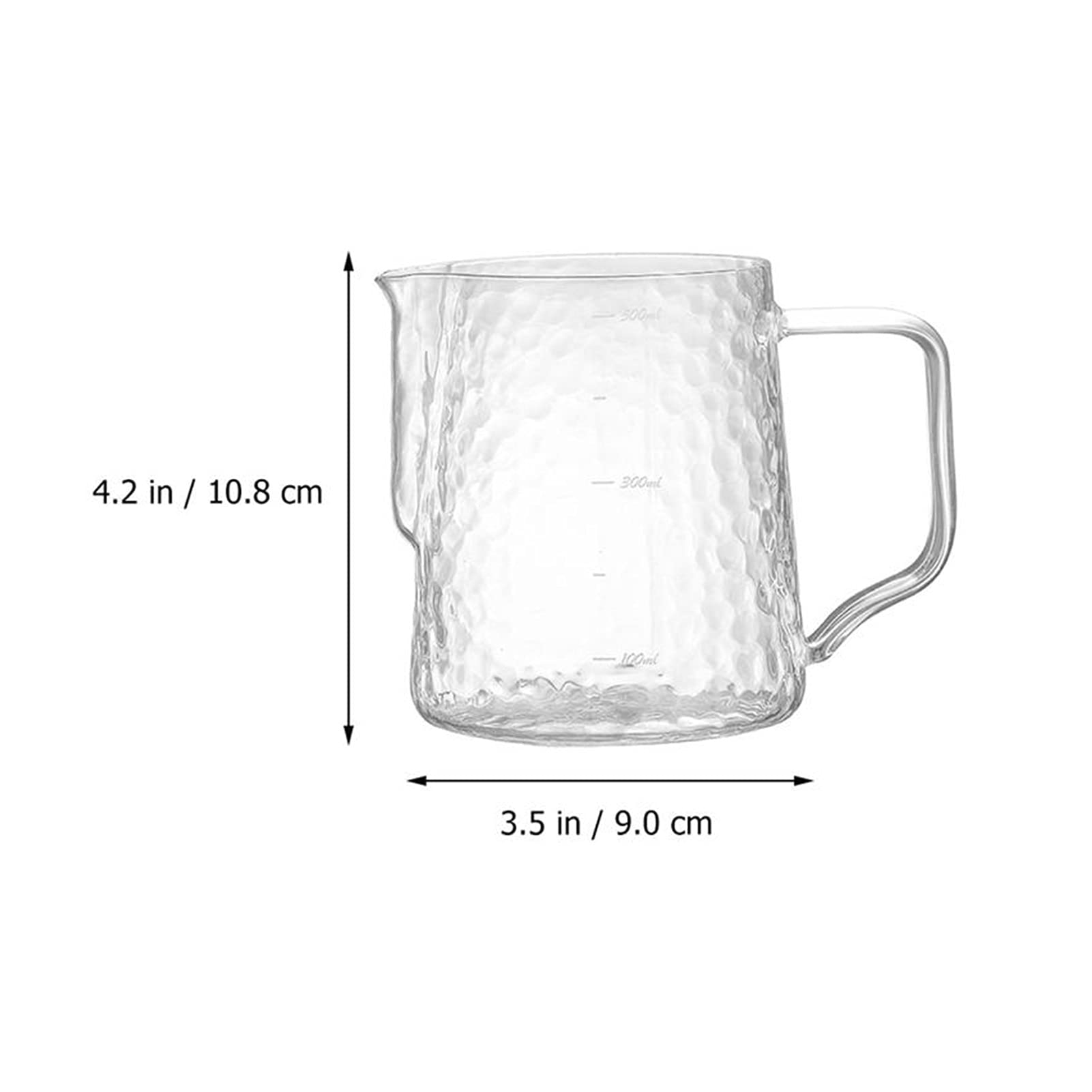 Platillo de 500ml, Jarra de Espuma Gruesa, Taza de Vidrio para café expreso, Taza medidora, Taza de Espuma de café para Platos caseros