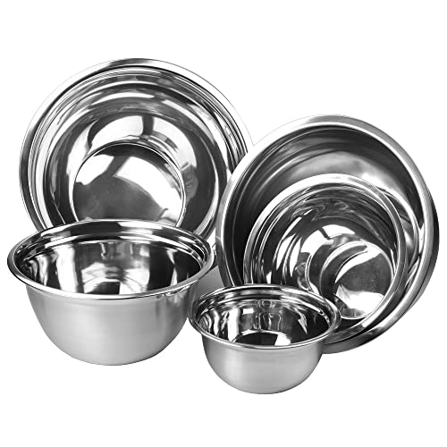 Set de 4 tazones mezcladores de acero inoxidable YBM HOME miniatura 1