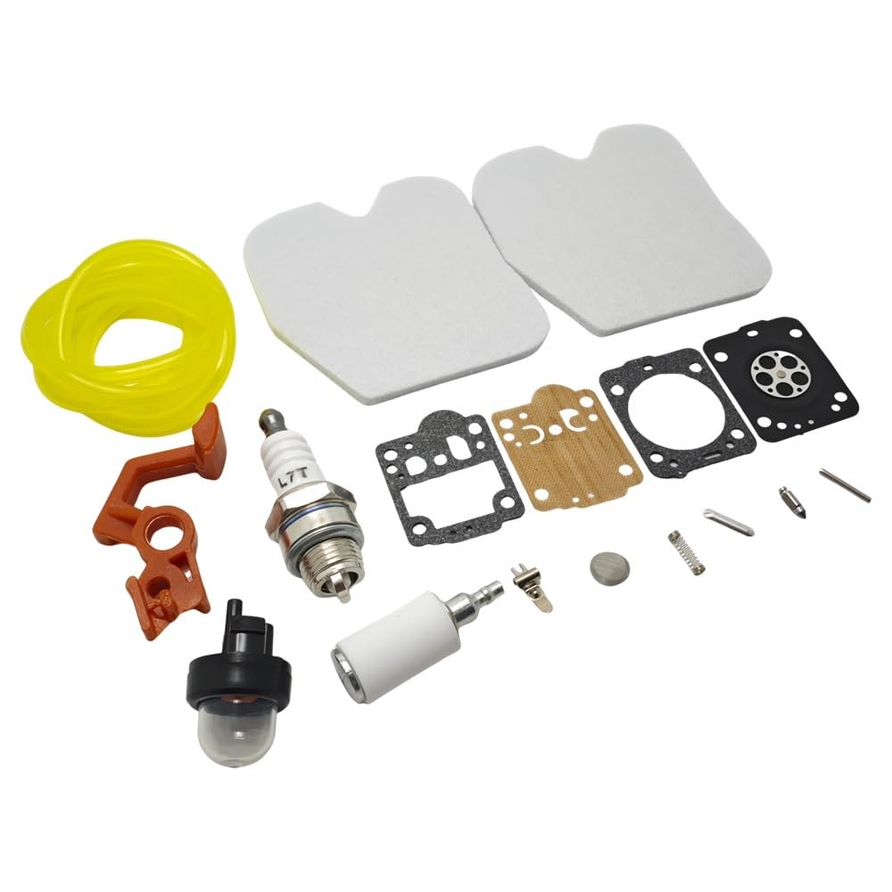 Kit di manutenzione, filtro aria/carburante adatto for motosega CS340 CS380, bulbo adescamento, set candele, pezzo ricambio parte
