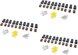 Generic 3Pcs Conectores De 3 Fios Conectores De Fio Automotivo Conectores Terminais Conectores De Fio Automotivo Conectores De Fio Termianl Conector De Fio Bit Buraco Núcleo Carro 1P