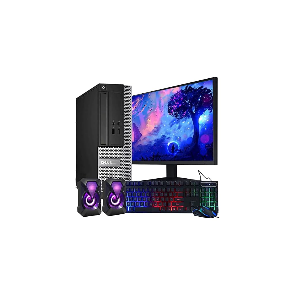 Dell-OptiPlex-Computer-Desktop-PC-Intel-Core-i5-3rd-Gen-32-GHz-16GB-RAM-2TB-HDD-New-22-Inch-LED-Monitor-RGB-Keyboard-and-Mouse-WiFi-Windows-10-Pro-Renewed