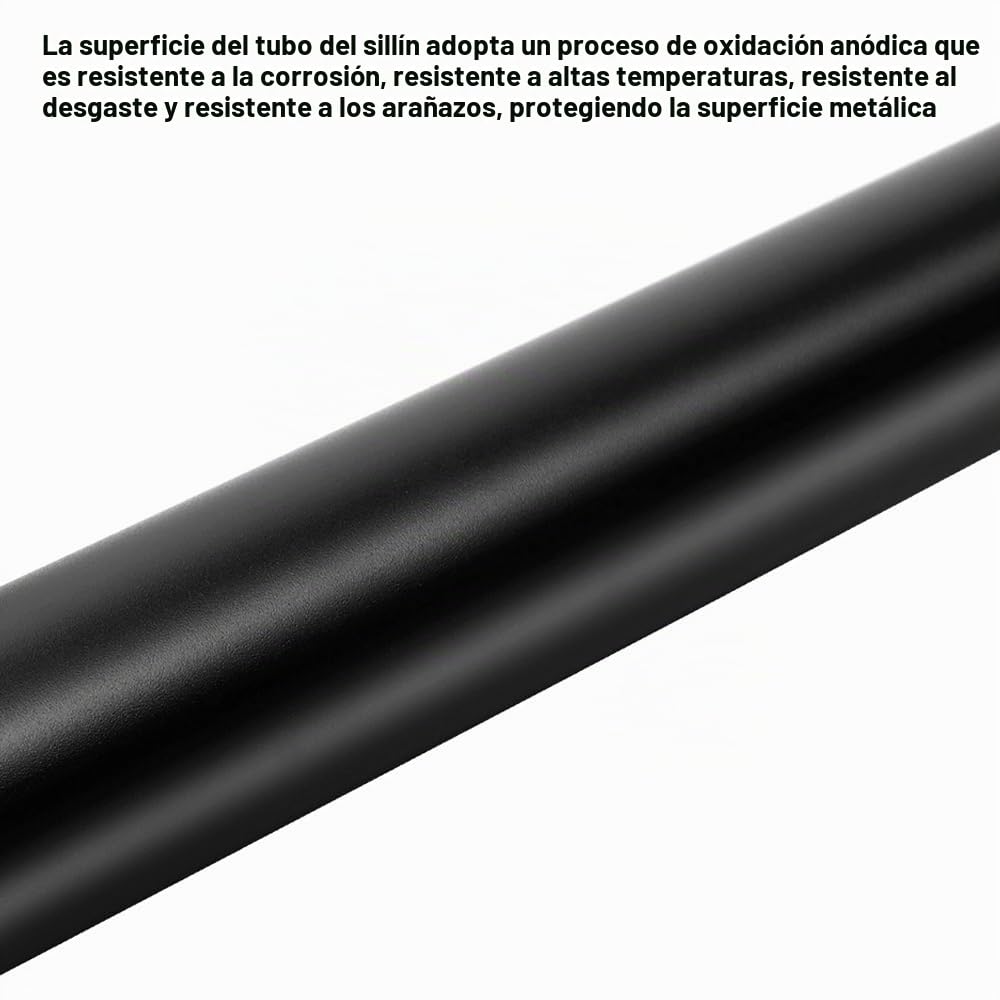 Tija de sillín telescópica para Bicicleta, Tubo de sillín de Bicicleta de Altura Ajustable de 30,9/31,6mm, tija de sillín hidráulica de aleación de Aluminio, Accesorio para Ciclismo