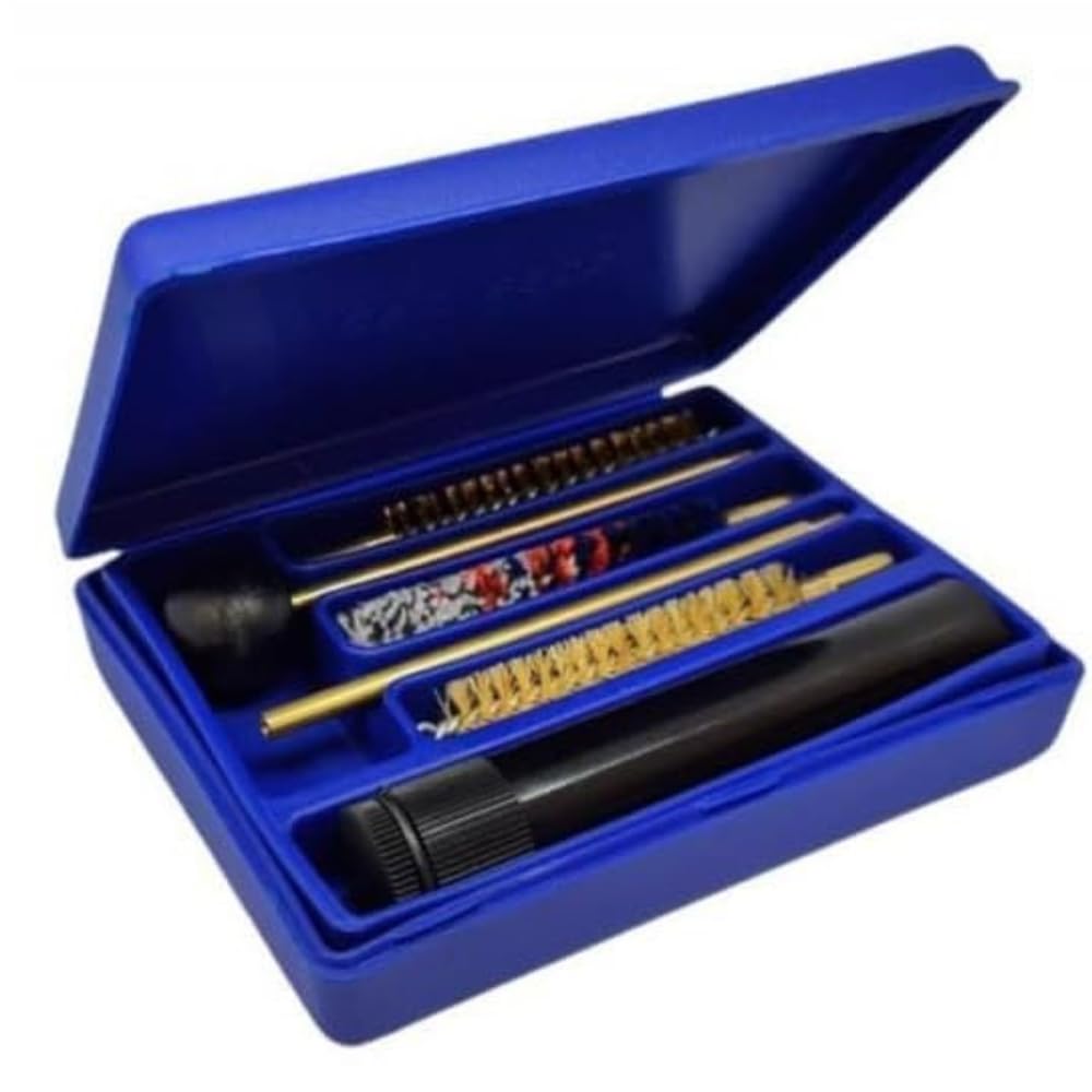 Kit Pulizia Calibro 44 38 9x21 Armi Corte e cal a Salve 9mm 9x21 38 357 con scovoli Pistola