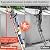 Telescoping Ladder, 12.5 FT Aluminum Extendable Ladder, 330 Lbs, Silver