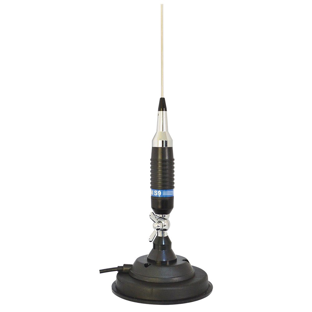 Antena CB PNI S9, 120 cm de Largo, 125 mm DV Soporte magnético con Tornillo de Mariposa