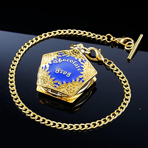 Alwesam Vintage Design Case Mechanical Men's Watch Double Face Roman Numerals Clock Hand Wind Pocket Watch With Chain&Box #TOP4