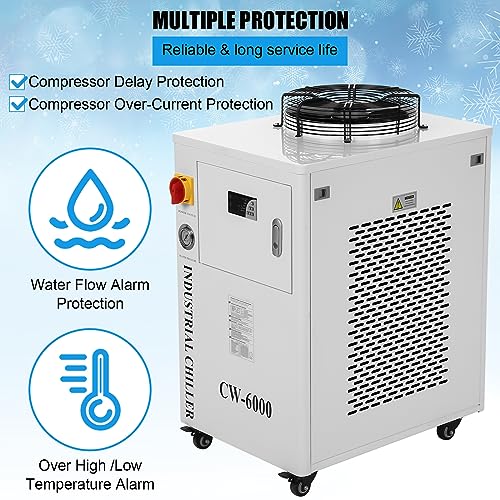 GarveeTech Industrial Water Chiller cooling fans and water connections