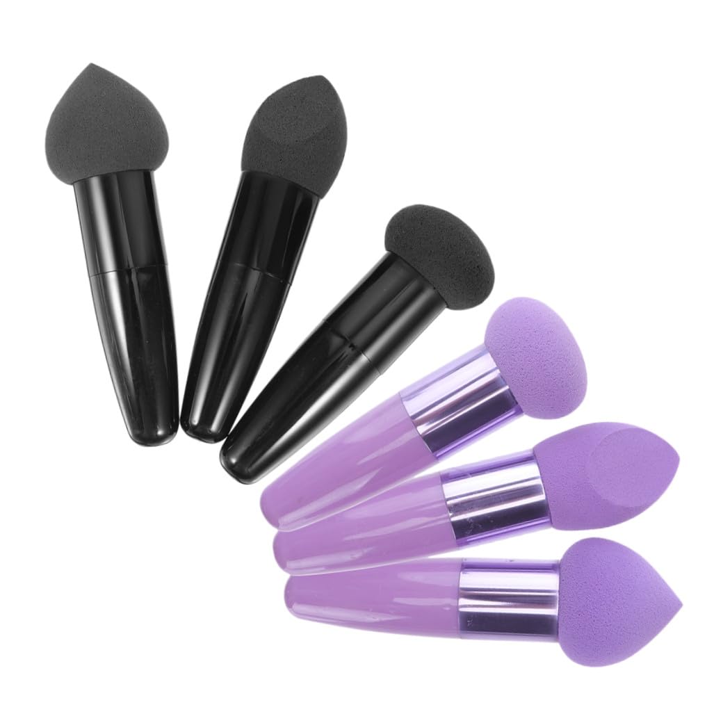 Set 6 Pezzi Spugne Trucco a Forma di Penna in Lattice Portatile e Delicato, Comode e Adatte per Uso Professionale, per Make Up in Viaggio