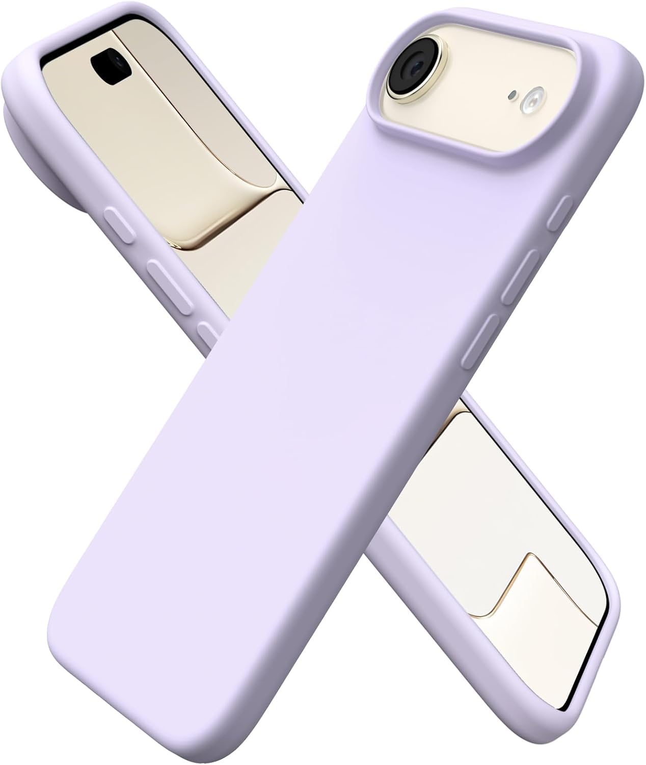 iPhone 17 Air Silicone Back Case | Shock Proof Design & Camera Protection | Premium Rubberised Apple iPhone 17 Air Cover (Microfiber Lining) | Ultra Smooth Silicone - Purple