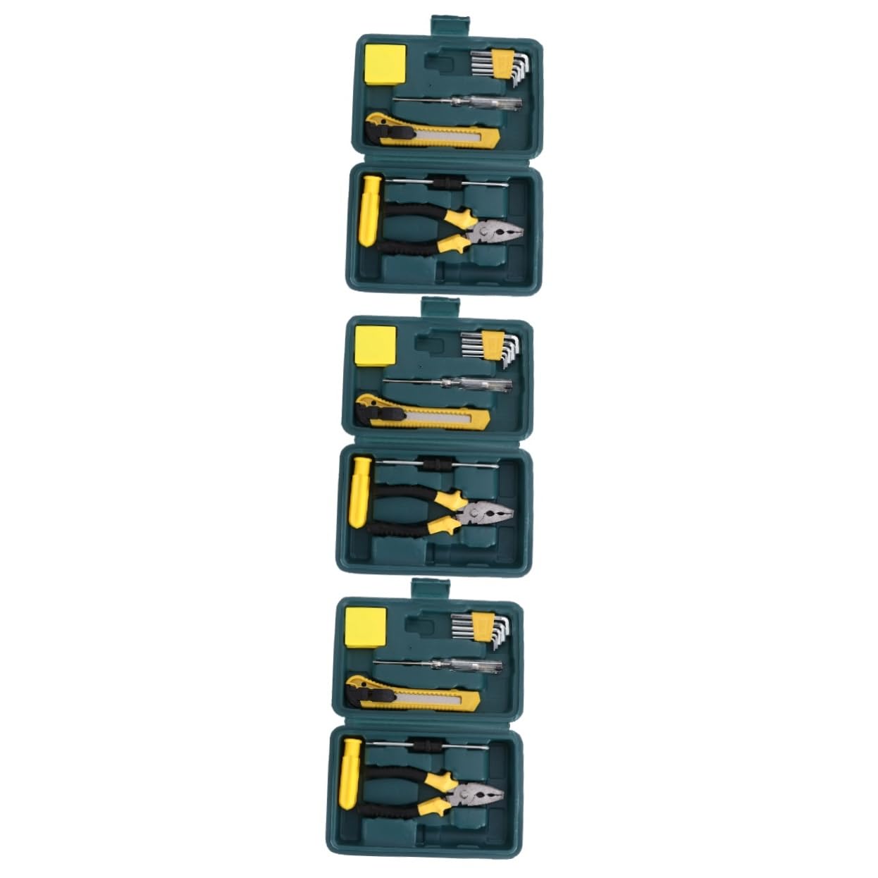 3 Sets Toolbox Manual Tool Repairing Tools Repairing Combination Tool Outdoor Combination Tool Household Repairing Tool Home Combination Tool Hand Tools Travel Combination Tool