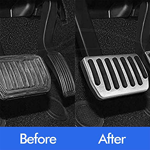 Carrfan 3 peças de capas para pedal de carro – freio e acelerador e apoio para os pés de reposição p