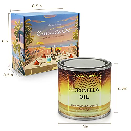 Citronella Candles Outdoor, 4 Pack 28Oz Citronella Candles Outdoor Indoor, Suit For Candles For Home Scented, Fresh Citronella Oil For Bedroom Kitchen Garden Patio Balcony Indoor Outdoor #TOP6