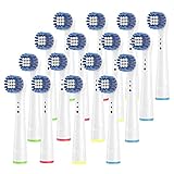 Plaque Effektiv Entfernen: Neuartiges Design des Bürstenköpfe, die Borsten reichen bis tief in die Zahnzwischenräume, für eine effektive Plaqueentfernung und Massage des