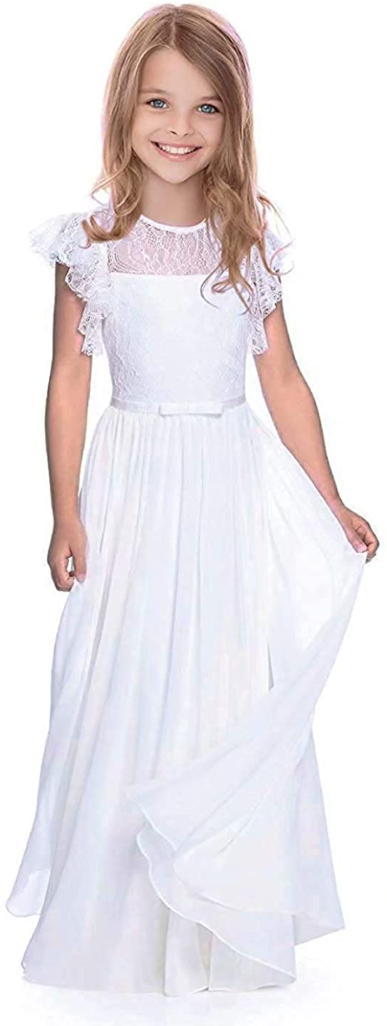 Fancy Flower Girl Robe de communion pour fille de 2 à 13 ans